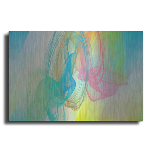 Luxe Metal Art 'Color In The Lines 11' by Irena Orlov Metal Wall Art