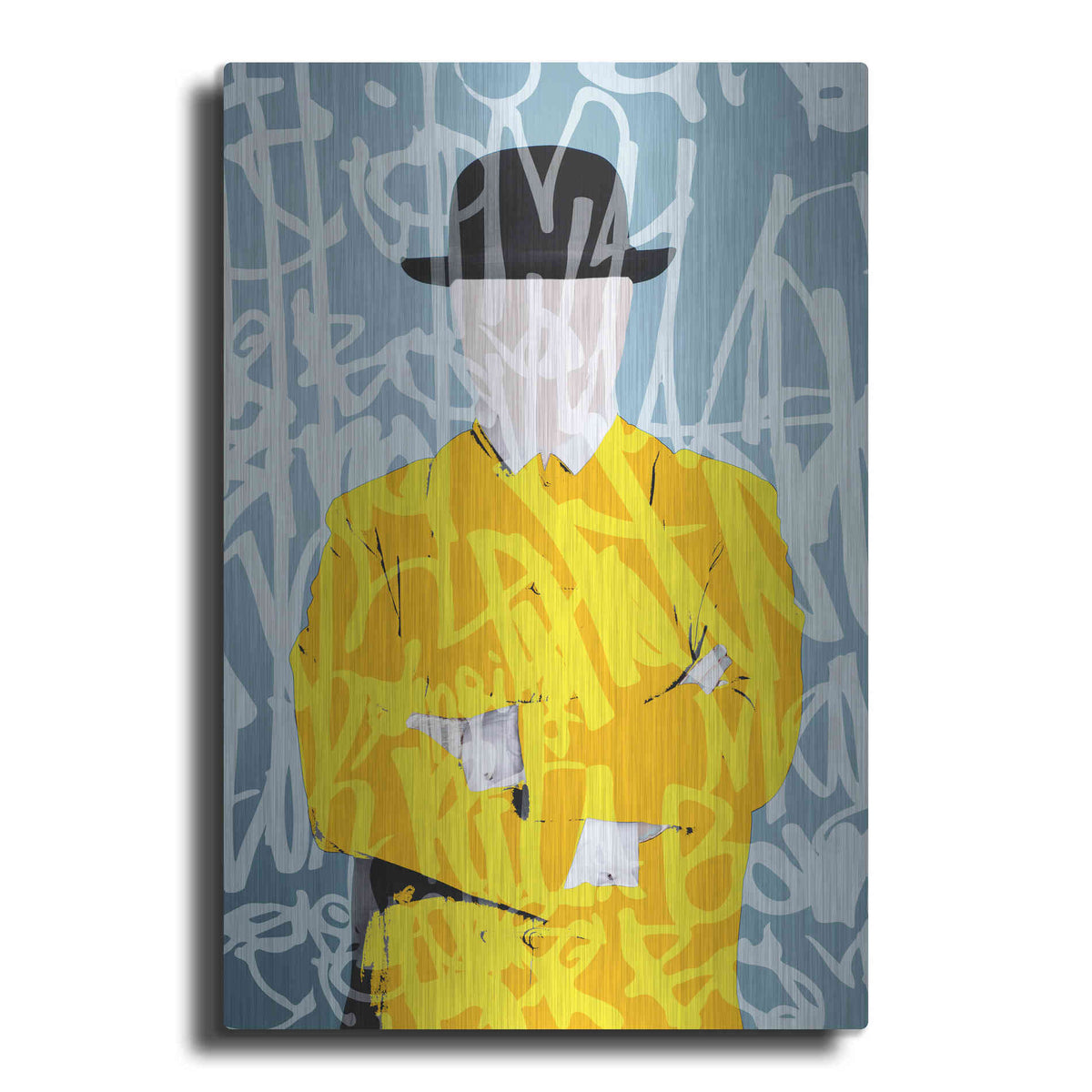 Luxe Metal Art 'Graffiti Man 9' by Irena Orlov Metal Wall Art