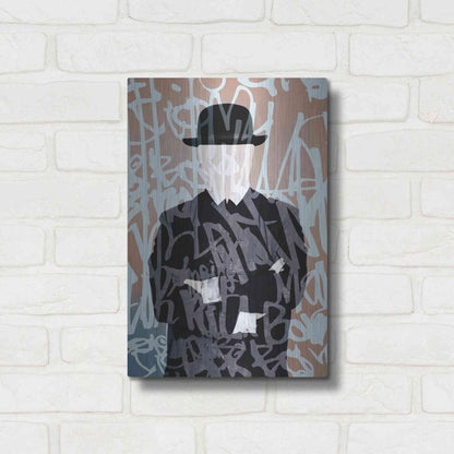 Luxe Metal Art 'Graffiti Man 7' by Irena Orlov Metal Wall Art,12x16