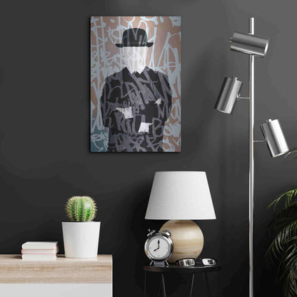 Luxe Metal Art 'Graffiti Man 7' by Irena Orlov Metal Wall Art,16x24