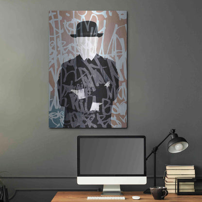 Luxe Metal Art 'Graffiti Man 7' by Irena Orlov Metal Wall Art,24x36