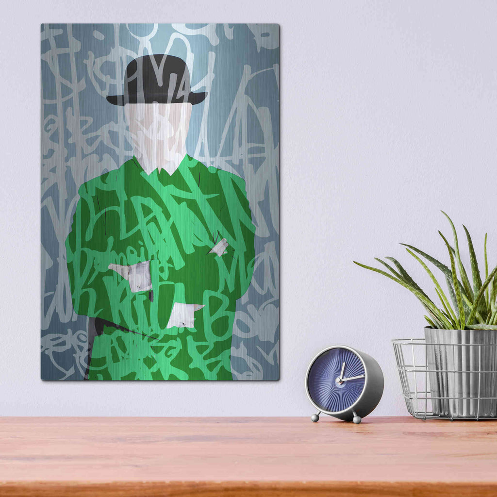 Luxe Metal Art 'Graffiti Man 2' by Irena Orlov Metal Wall Art,12x16