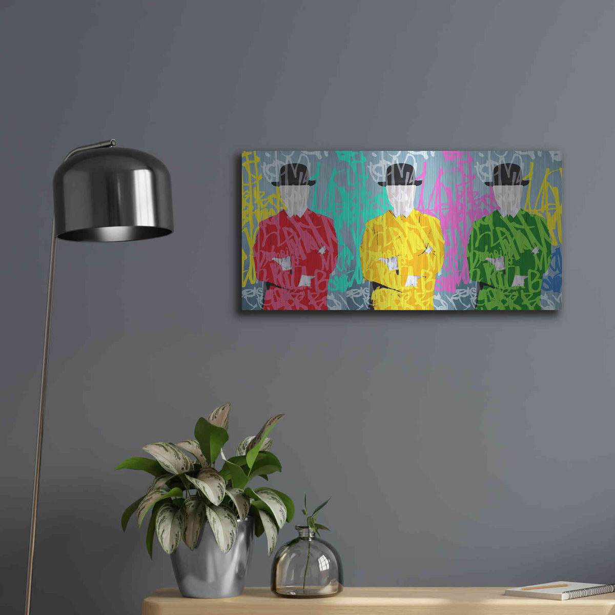 Luxe Metal Art 'Metaphysical Concept 7' by Irena Orlov Metal Wall Art,24x12