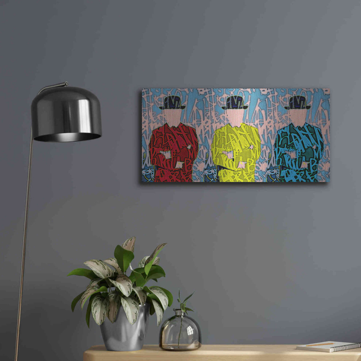 Luxe Metal Art 'Metaphysical Concept 13' by Irena Orlov Metal Wall Art,24x12