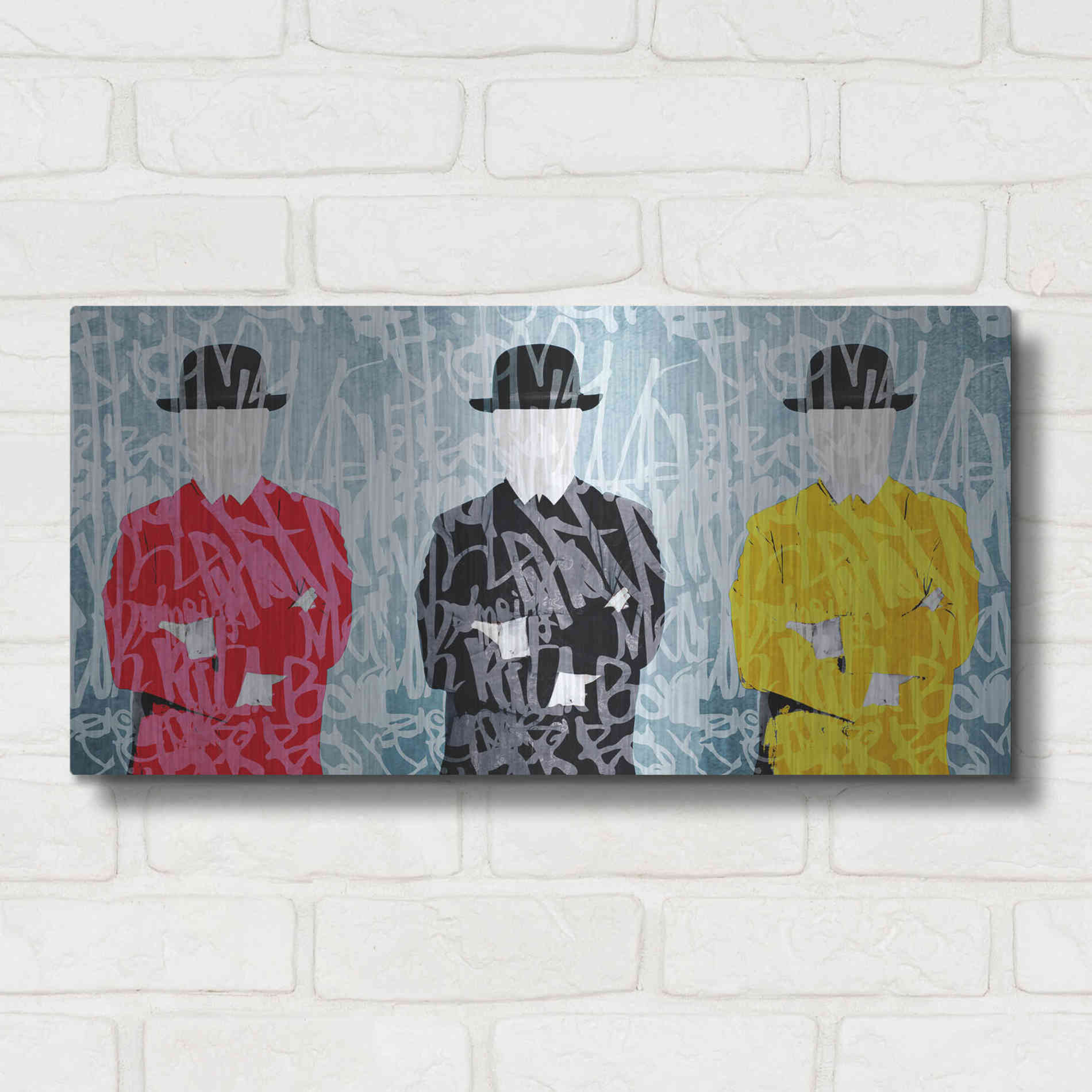 Luxe Metal Art 'Metaphysical Concept 1 ' by Irena Orlov Metal Wall Art,24x12