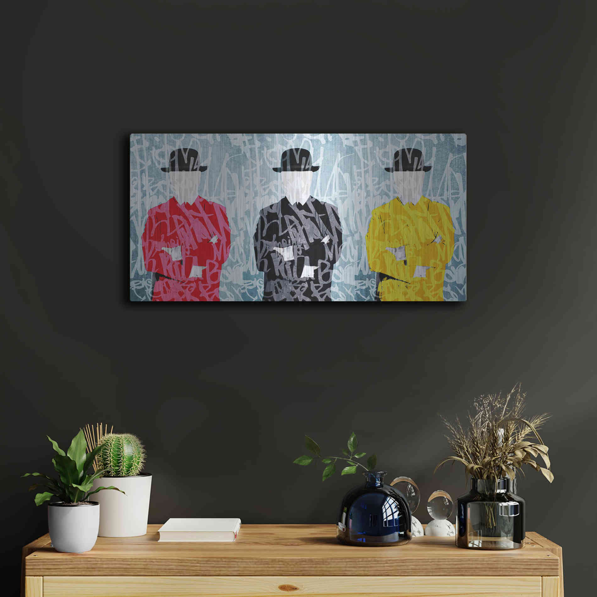 Luxe Metal Art 'Metaphysical Concept 1 ' by Irena Orlov Metal Wall Art,24x12