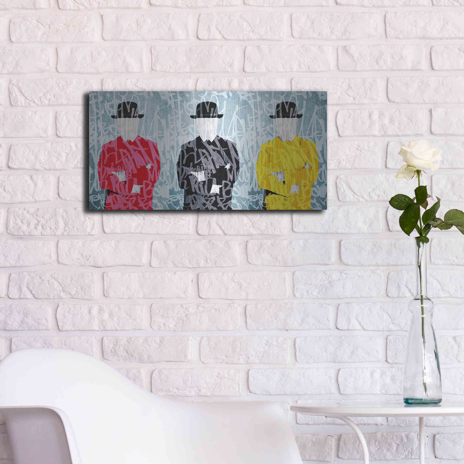 Luxe Metal Art 'Metaphysical Concept 1 ' by Irena Orlov Metal Wall Art,24x12