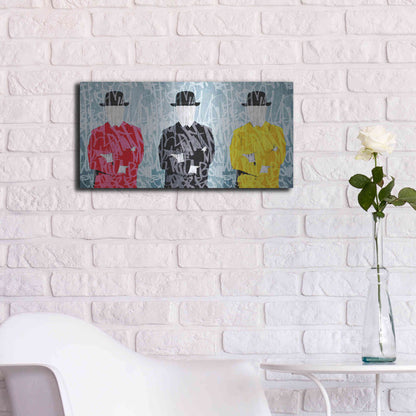 Luxe Metal Art 'Metaphysical Concept 1 ' by Irena Orlov Metal Wall Art,24x12