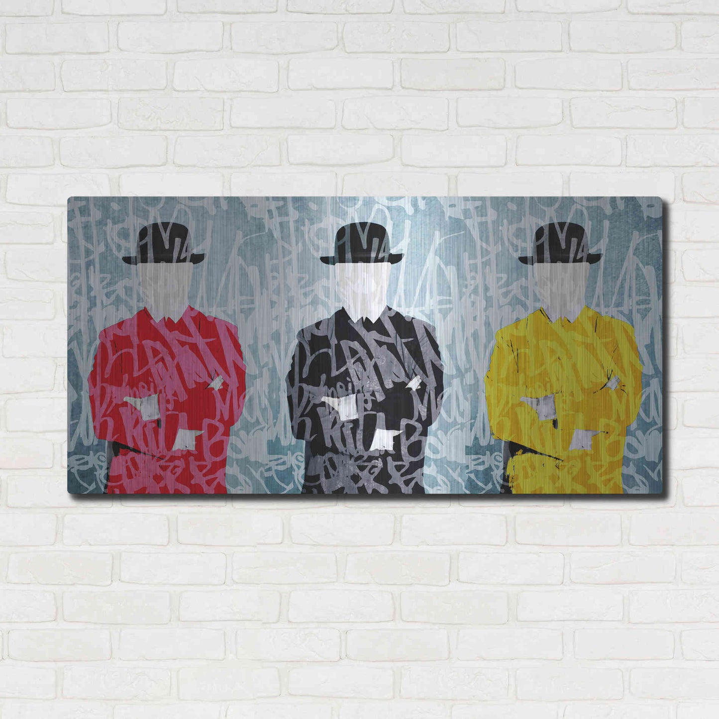 Luxe Metal Art 'Metaphysical Concept 1 ' by Irena Orlov Metal Wall Art,48x24