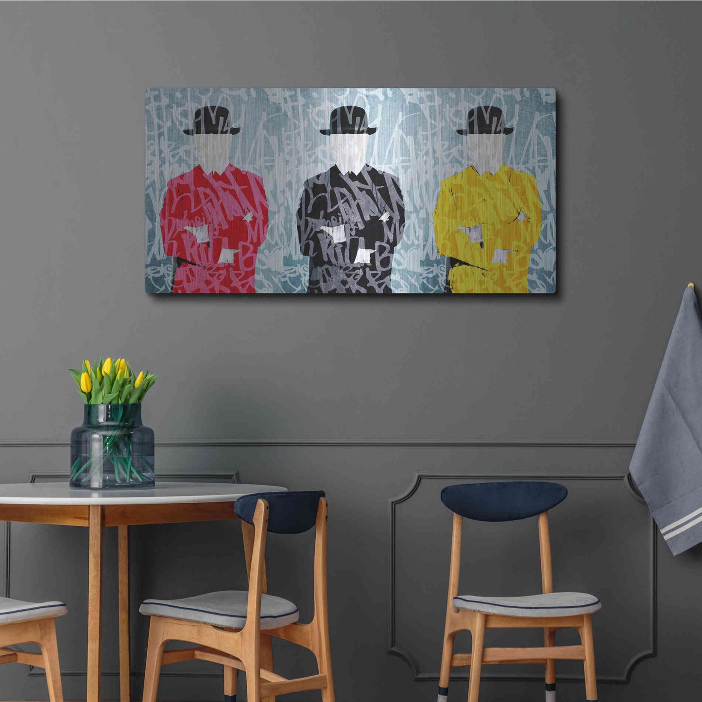 Luxe Metal Art 'Metaphysical Concept 1 ' by Irena Orlov Metal Wall Art,48x24