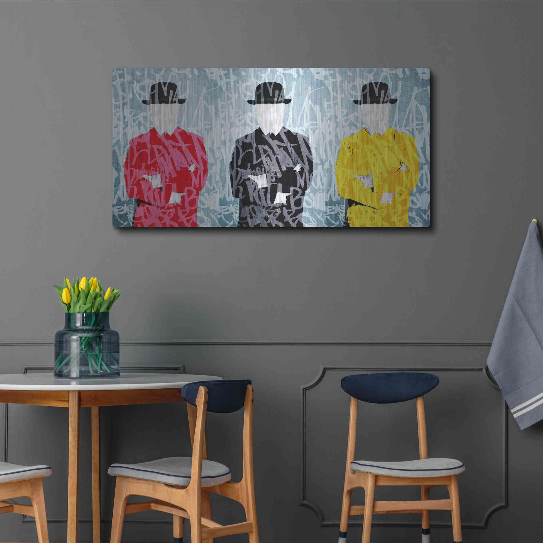 Luxe Metal Art 'Metaphysical Concept 1 ' by Irena Orlov Metal Wall Art,48x24