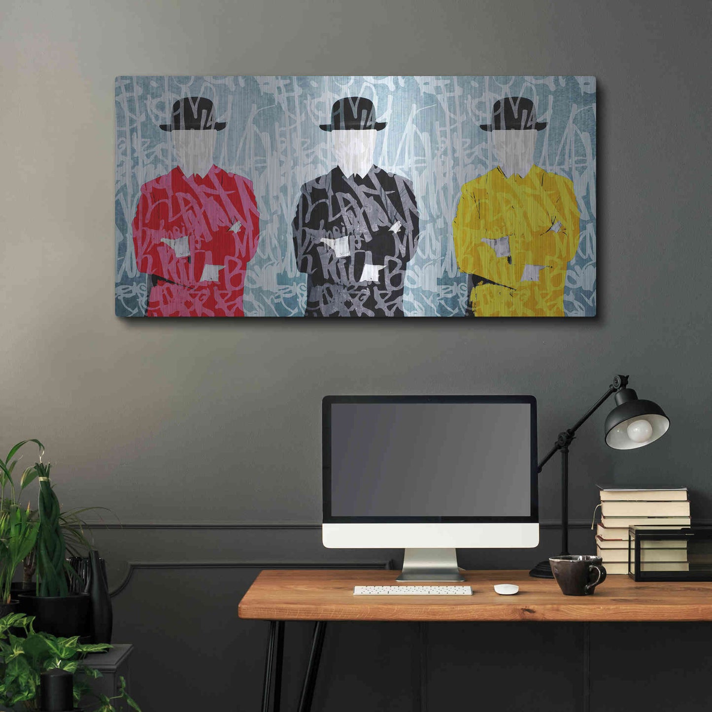 Luxe Metal Art 'Metaphysical Concept 1 ' by Irena Orlov Metal Wall Art,48x24