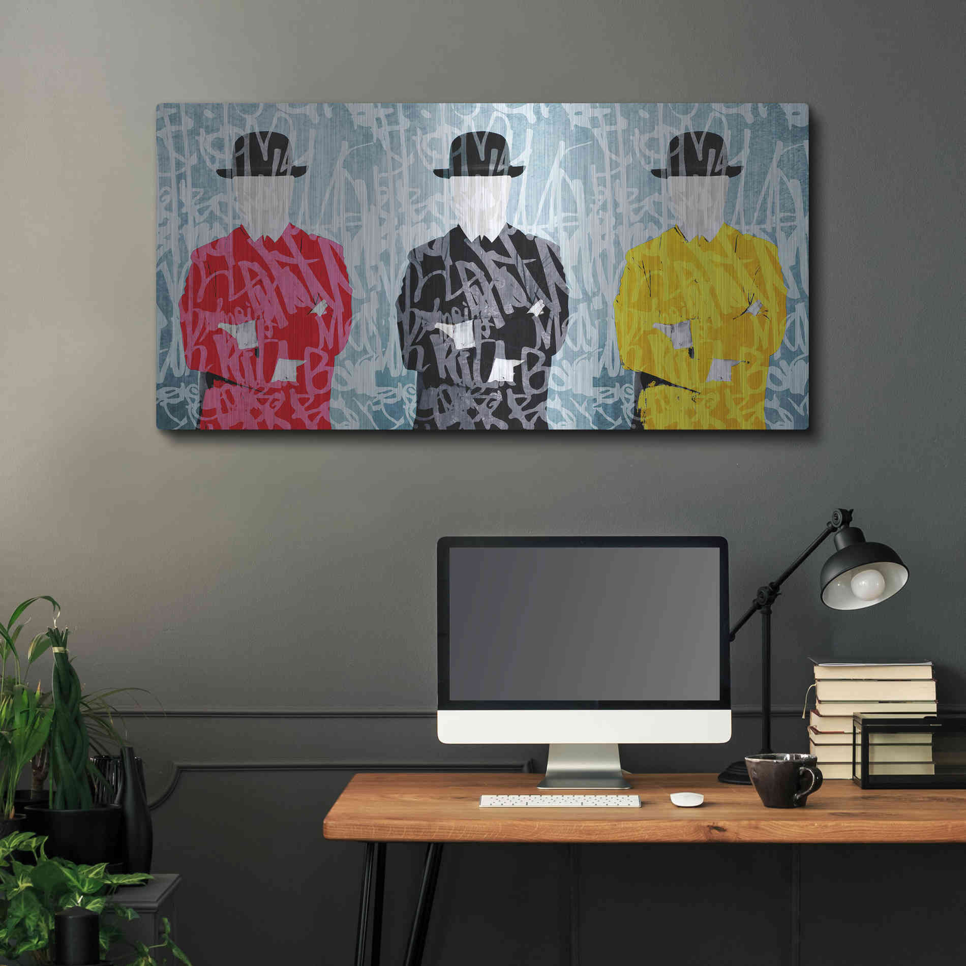 Luxe Metal Art 'Metaphysical Concept 1 ' by Irena Orlov Metal Wall Art,48x24