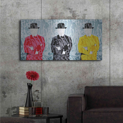 Luxe Metal Art 'Metaphysical Concept 1 ' by Irena Orlov Metal Wall Art,48x24