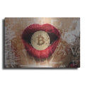 Luxe Metal Art 'I Love Bitcoin 4' by Irena Orlov Metal Wall Art