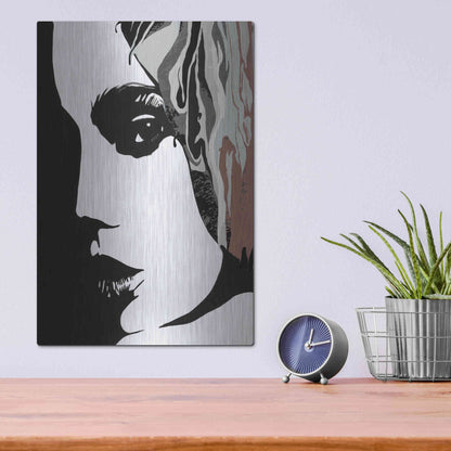 Luxe Metal Art 'Shadow Lady' by Karen Smith Metal Wall Art,12x16