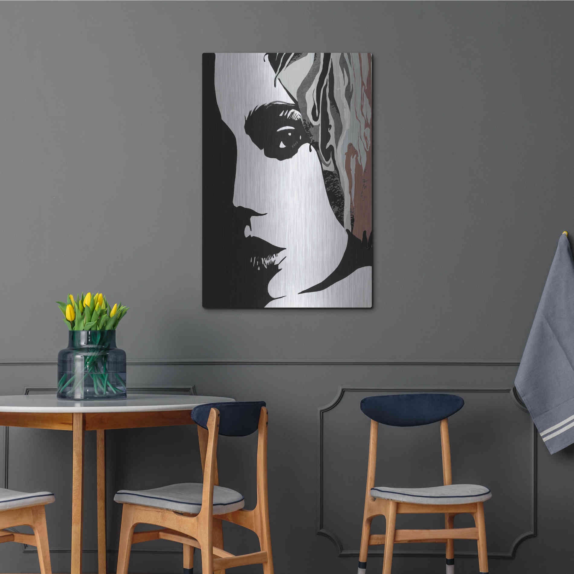 Luxe Metal Art 'Shadow Lady' by Karen Smith Metal Wall Art,24x36
