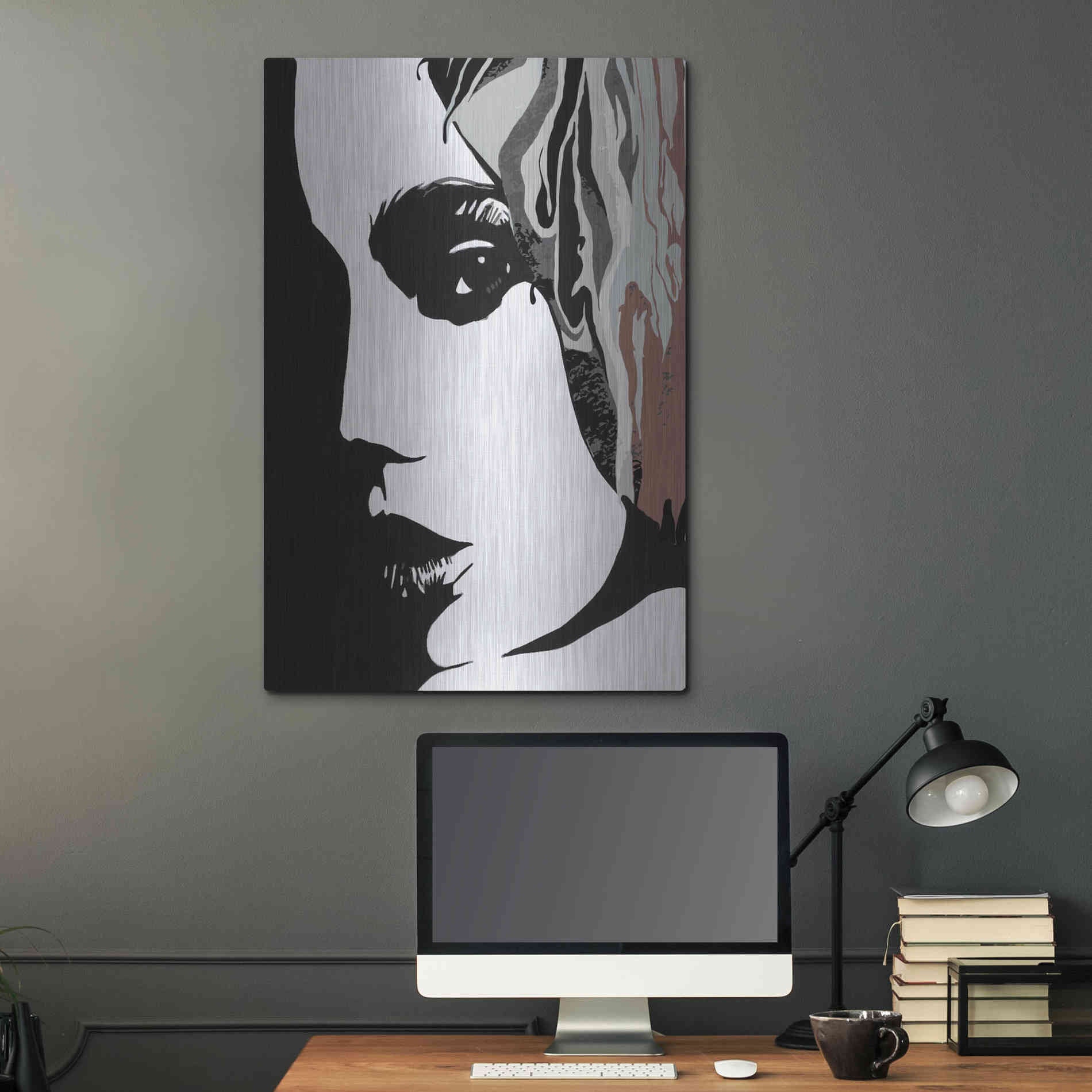 Luxe Metal Art 'Shadow Lady' by Karen Smith Metal Wall Art,24x36