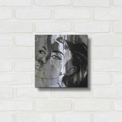 Luxe Metal Art 'Face In The Wall 2' by Karen Smith Metal Wall Art,12x12