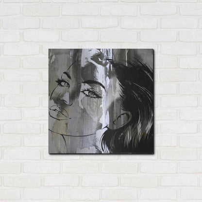 Luxe Metal Art 'Face In The Wall 2' by Karen Smith Metal Wall Art,24x24