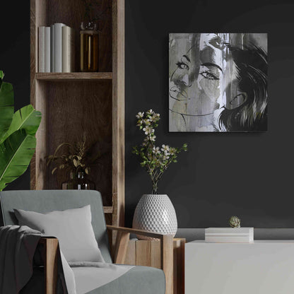 Luxe Metal Art 'Face In The Wall 2' by Karen Smith Metal Wall Art,24x24