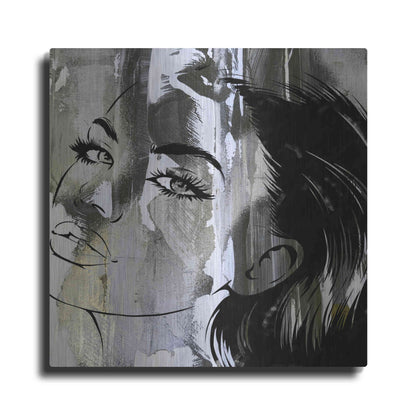 Luxe Metal Art 'Face In The Wall 2' by Karen Smith Metal Wall Art