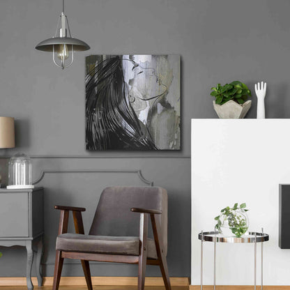 Luxe Metal Art 'Face In The Wall 1' by Karen Smith Metal Wall Art,24x24