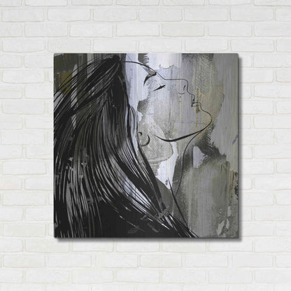 Luxe Metal Art 'Face In The Wall 1' by Karen Smith Metal Wall Art,36x36