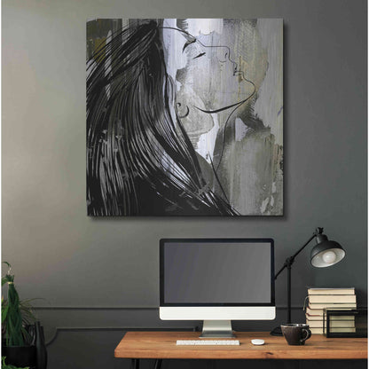 Luxe Metal Art 'Face In The Wall 1' by Karen Smith Metal Wall Art,36x36