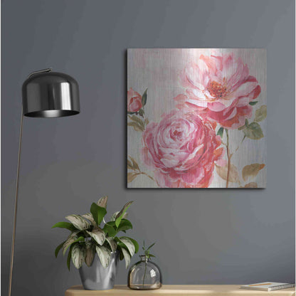 Luxe Metal Art 'Petal Paint 2' by Karen Smith Metal Wall Art,24x24