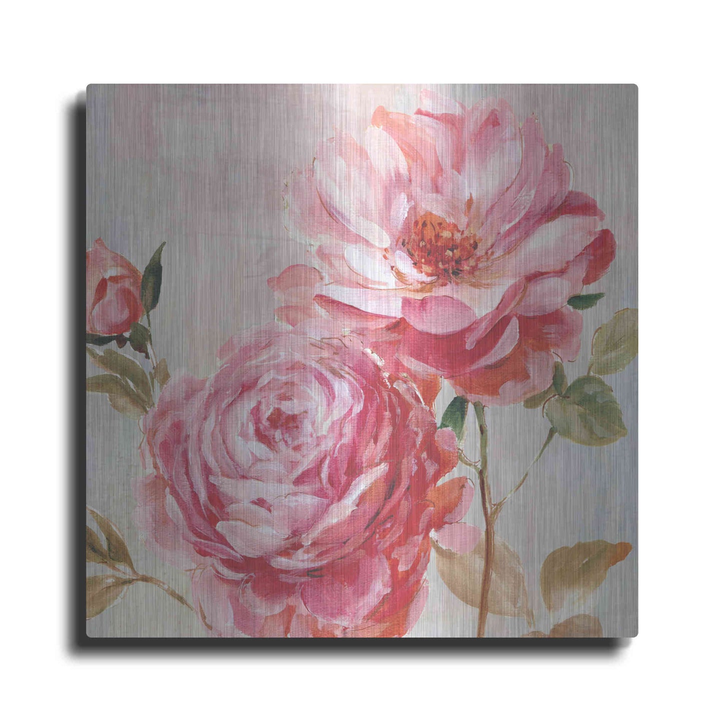 Luxe Metal Art 'Petal Paint 2' by Karen Smith Metal Wall Art