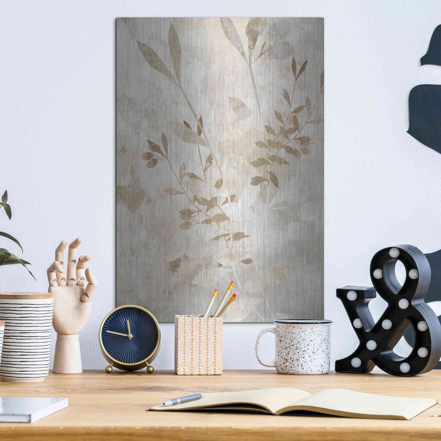 Luxe Metal Art 'Nature Wall 2' by Karen Smith Metal Wall Art,12x16