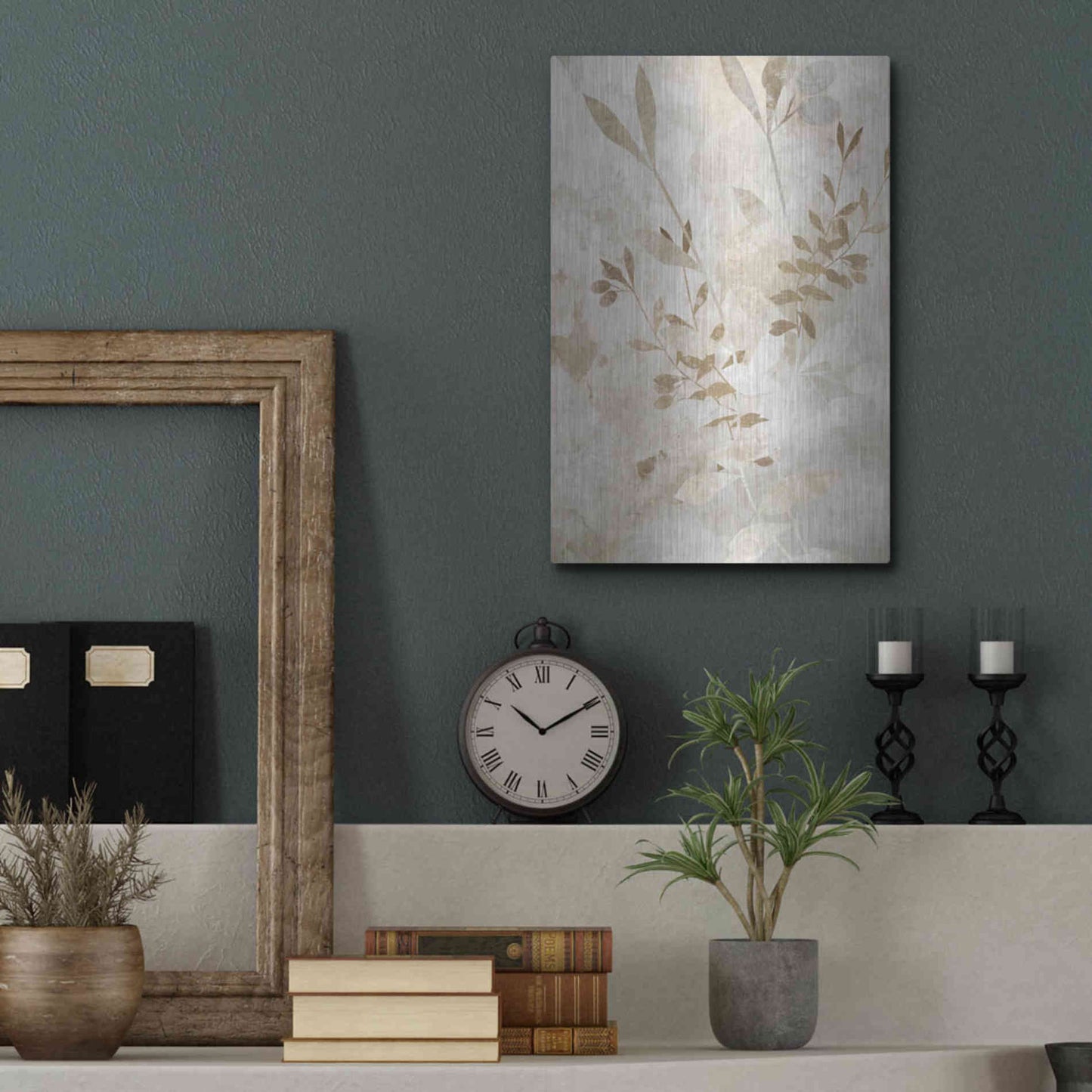 Luxe Metal Art 'Nature Wall 2' by Karen Smith Metal Wall Art,12x16