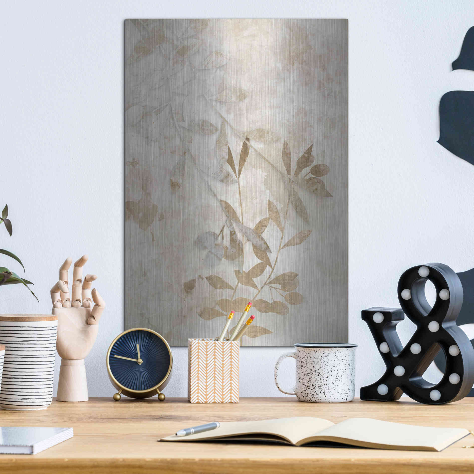 Luxe Metal Art 'Nature Wall 1' by Karen Smith Metal Wall Art,12x16