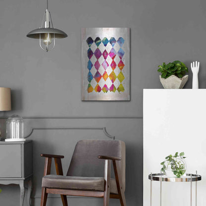 Luxe Metal Art 'Diamond Palette 2' by Karen Smith Metal Wall Art,16x24