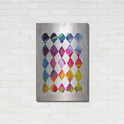 Luxe Metal Art 'Diamond Palette 2' by Karen Smith Metal Wall Art,24x36