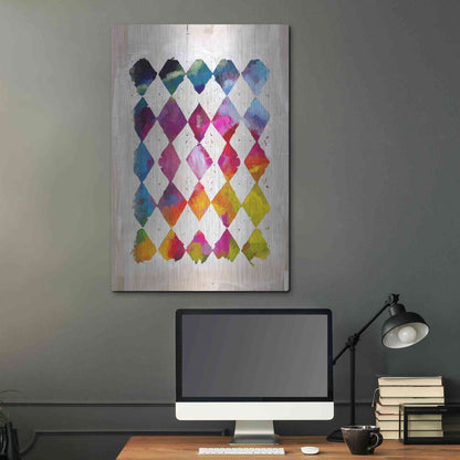 Luxe Metal Art 'Diamond Palette 2' by Karen Smith Metal Wall Art,24x36