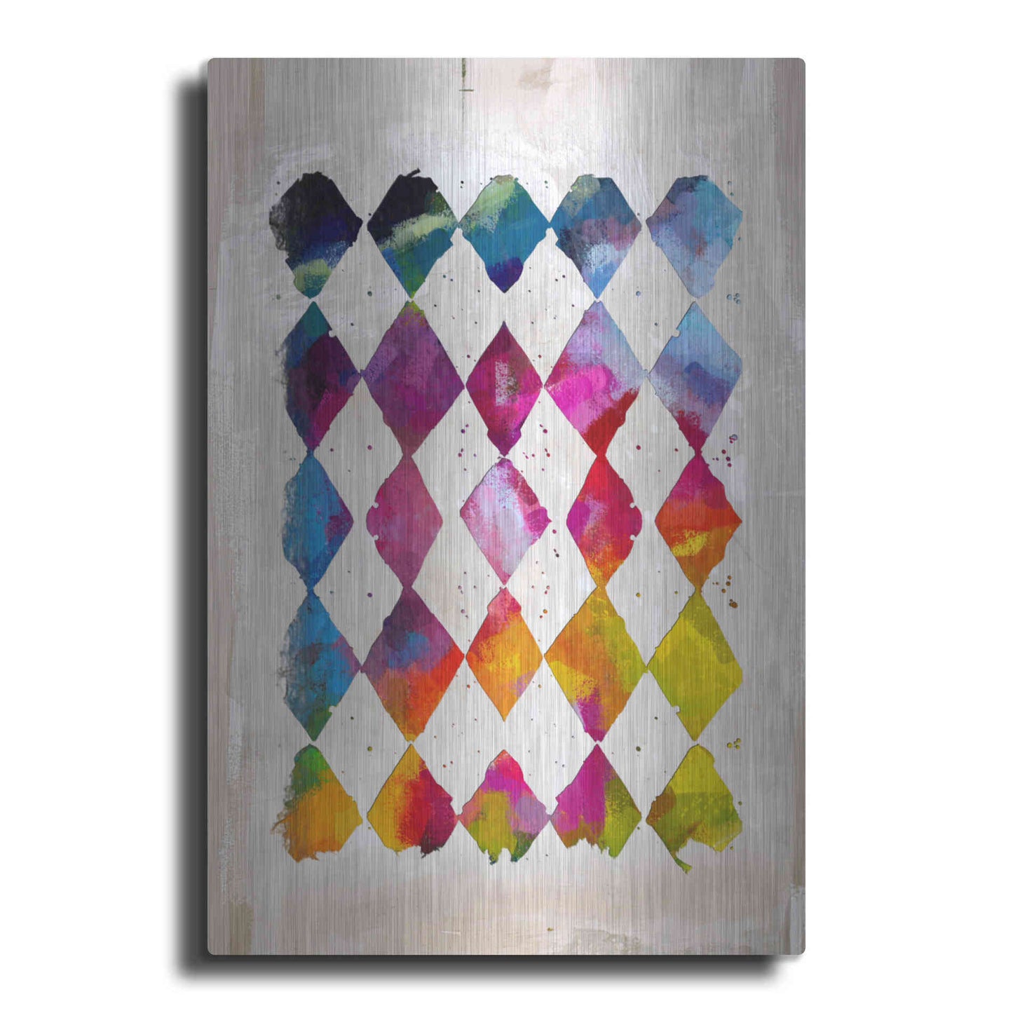 Luxe Metal Art 'Diamond Palette 2' by Karen Smith Metal Wall Art