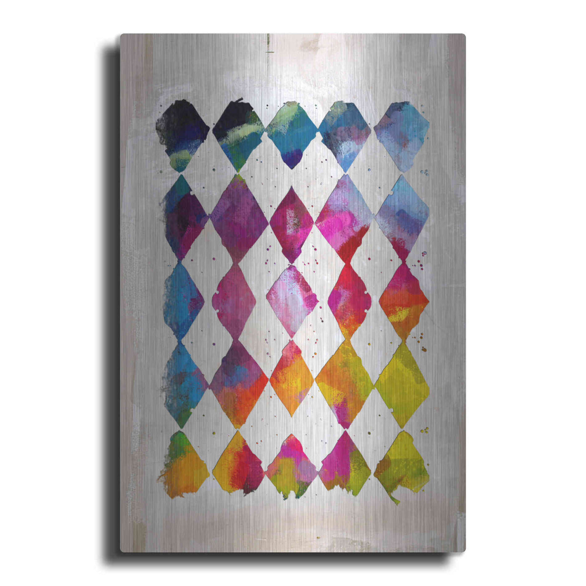 Luxe Metal Art 'Diamond Palette 2' by Karen Smith Metal Wall Art
