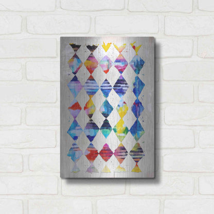 Luxe Metal Art 'Diamond Palette 1' by Karen Smith Metal Wall Art,12x16