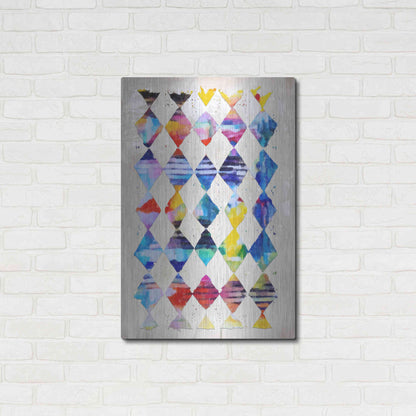 Luxe Metal Art 'Diamond Palette 1' by Karen Smith Metal Wall Art,24x36
