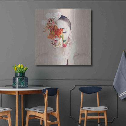 Luxe Metal Art 'Flora' by Karen Smith Metal Wall Art,36x36