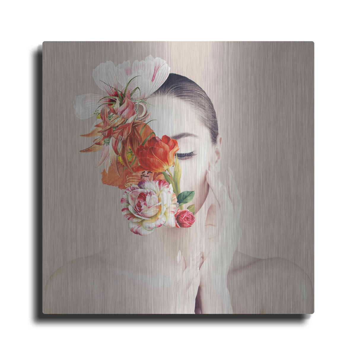 Luxe Metal Art 'Flora' by Karen Smith Metal Wall Art