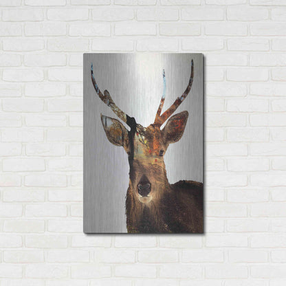 Luxe Metal Art 'Stag Forest' by Karen Smith Metal Wall Art,24x36