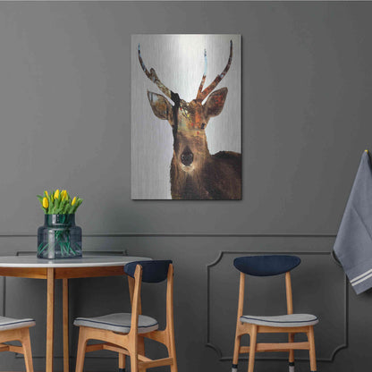 Luxe Metal Art 'Stag Forest' by Karen Smith Metal Wall Art,24x36