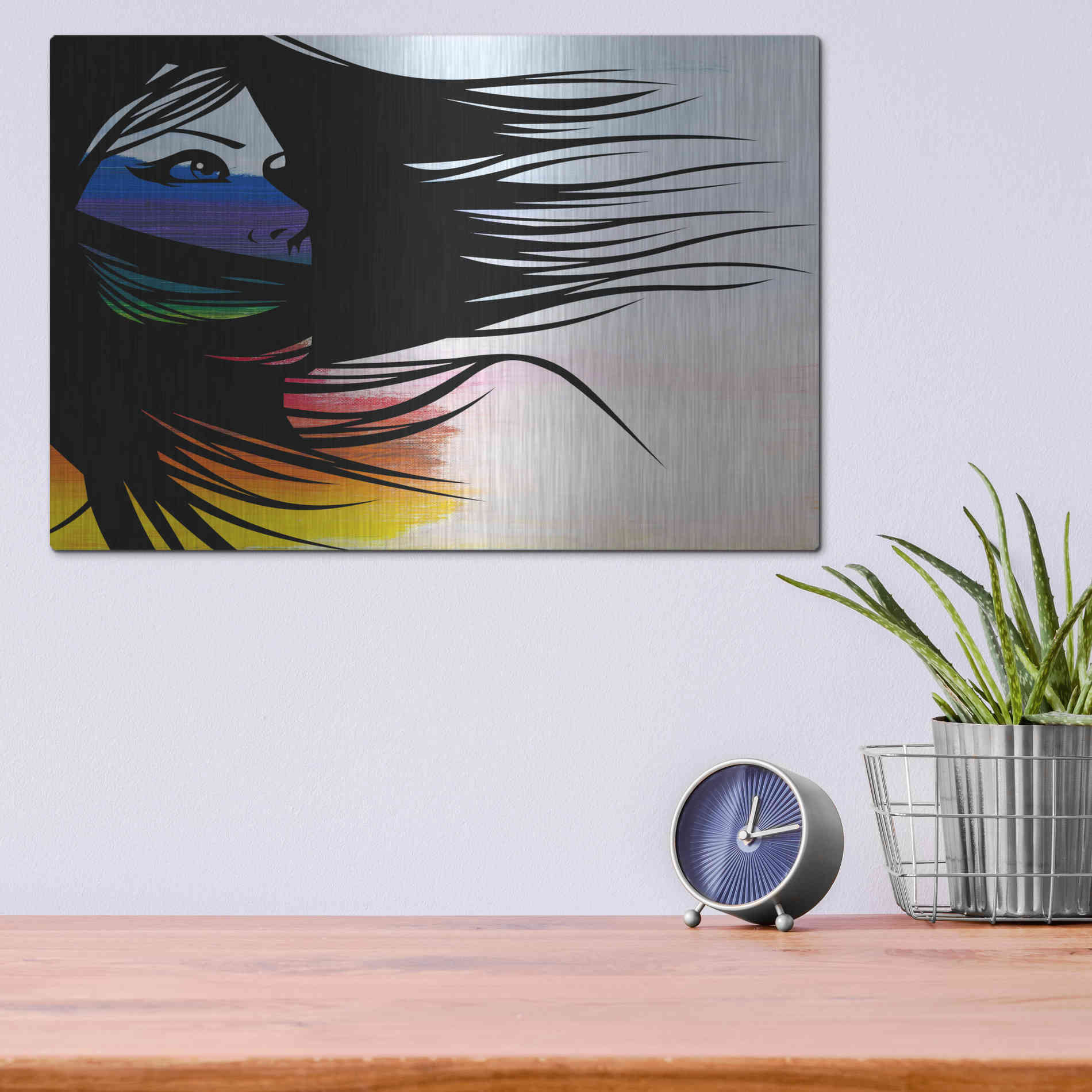 Luxe Metal Art 'Infusion' by Karen Smith Metal Wall Art,16x12