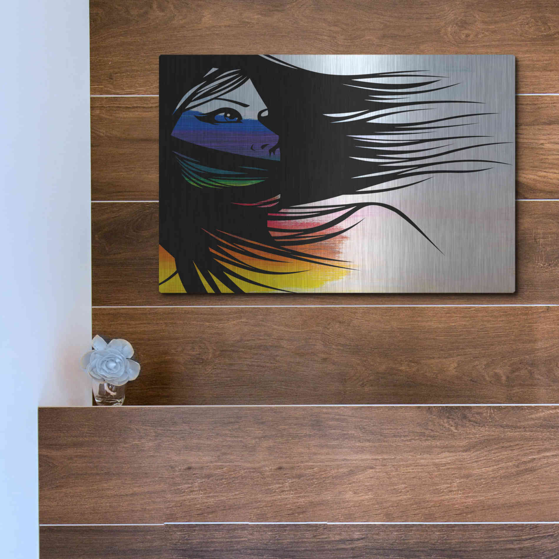 Luxe Metal Art 'Infusion' by Karen Smith Metal Wall Art,16x12