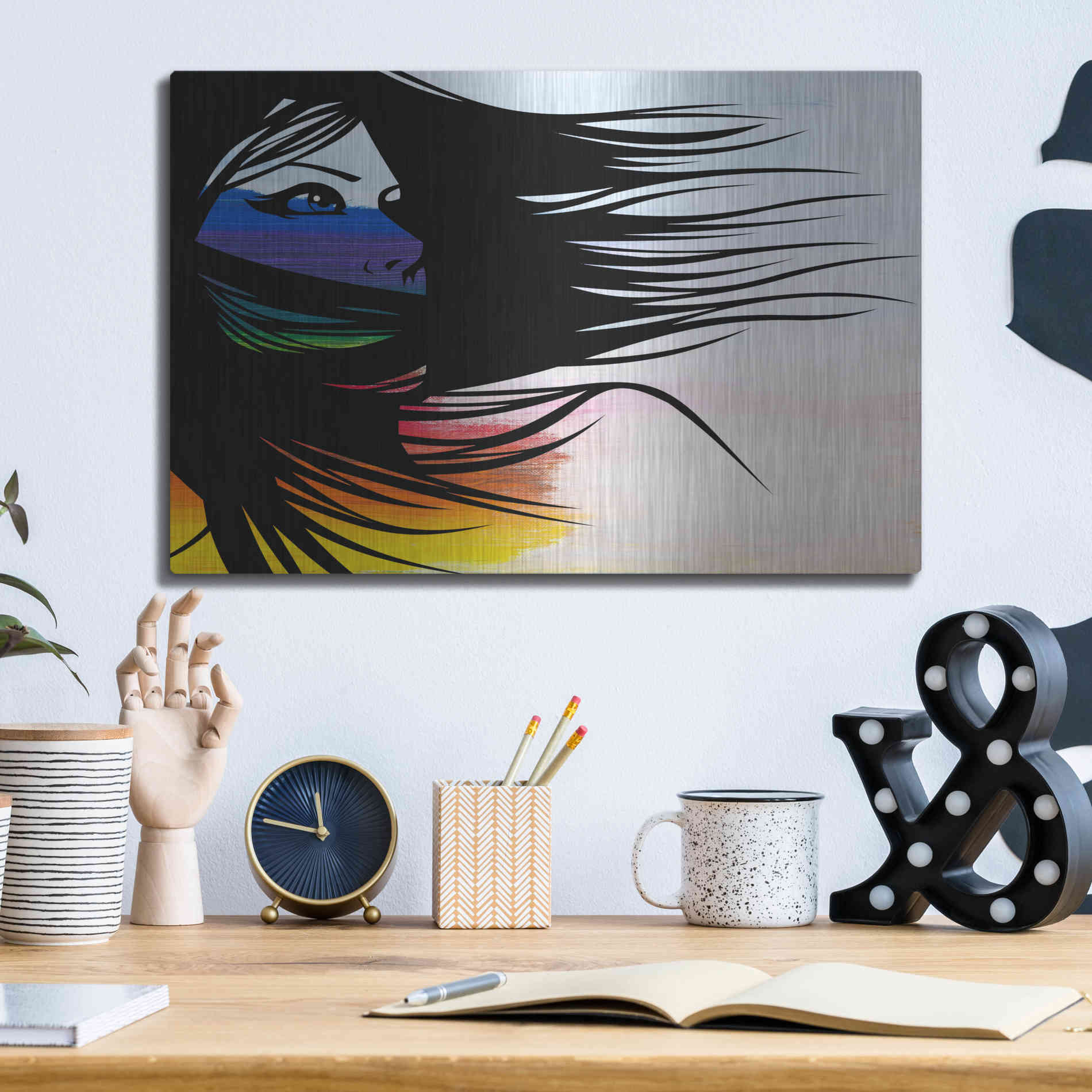 Luxe Metal Art 'Infusion' by Karen Smith Metal Wall Art,16x12