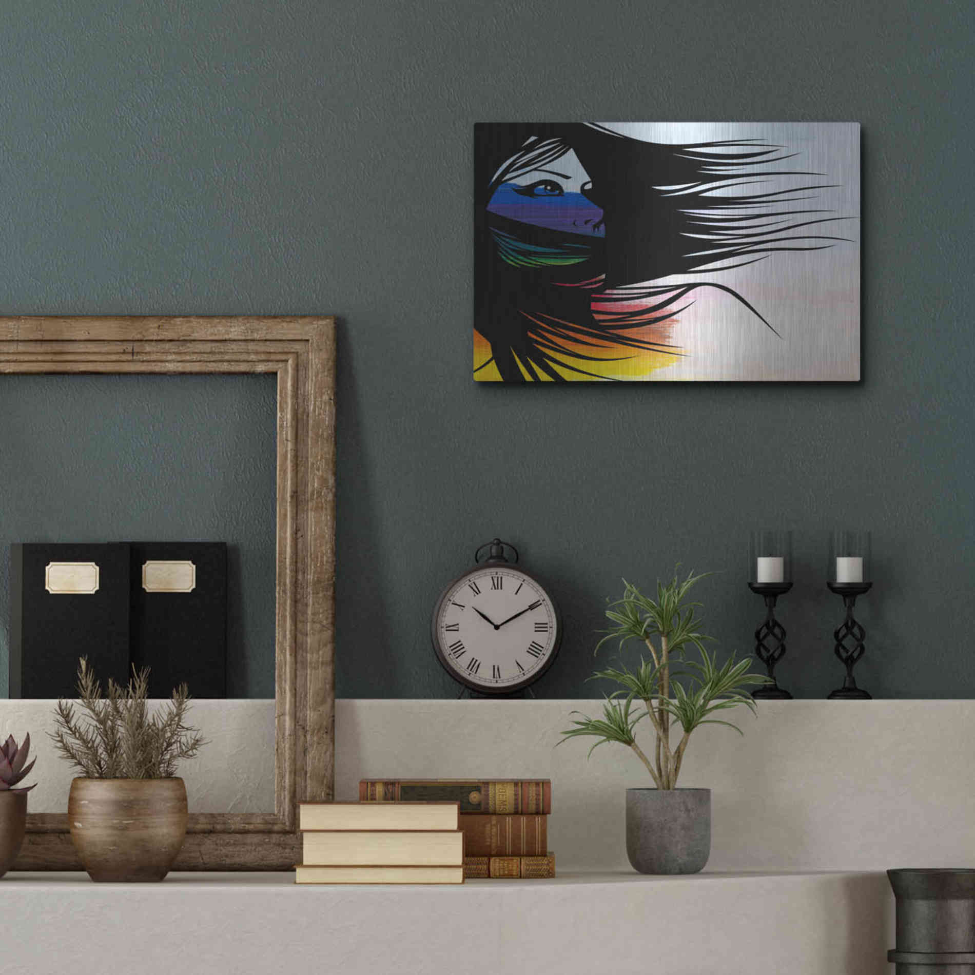 Luxe Metal Art 'Infusion' by Karen Smith Metal Wall Art,16x12