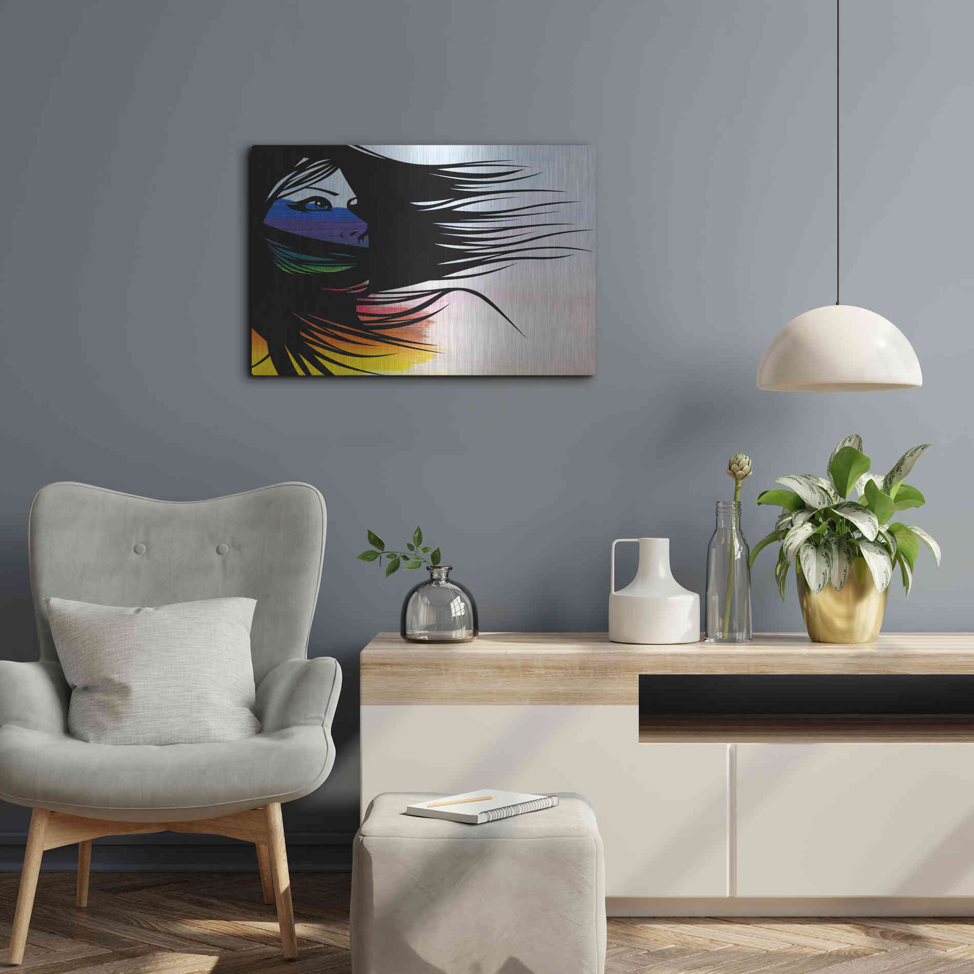 Luxe Metal Art 'Infusion' by Karen Smith Metal Wall Art,24x16